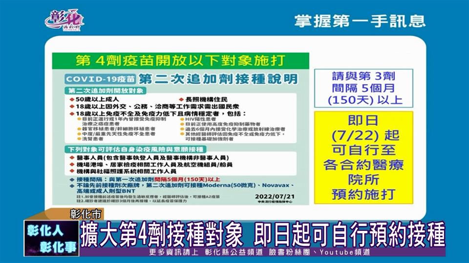 111-07-22 持續防疫不鬆懈 彰化縣7/22新增1,088例確診